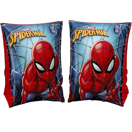 بازوبند شنا بادی بست وی پسرانه طرح مرد عنکبوتی مجموعه 2 عددی