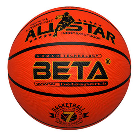 توپ بسکتبال بتا مدل PBR7 لاستیکی طرح Champion سایز 7