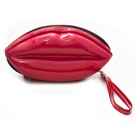 کیف لوازم آرایشی فانتزی سایز بزرگ لب قرمز
