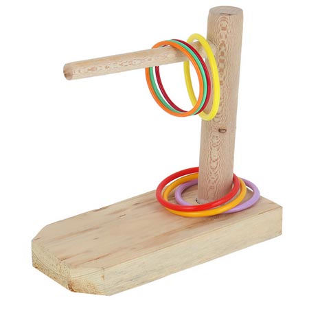 وسایل بازی فکری پرندگان مدل حلقه ای چوبی