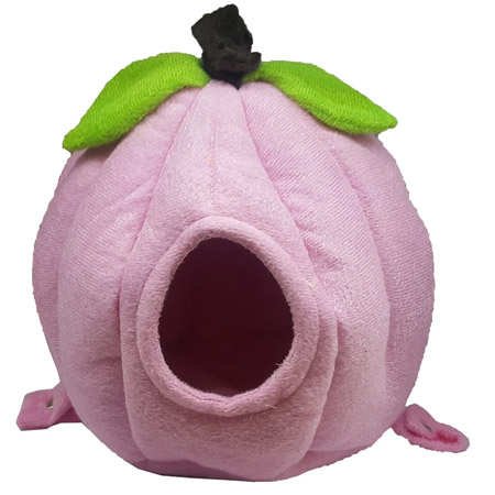 لانه پرنده پارچه ای مخمل طرح کدو حلوایی