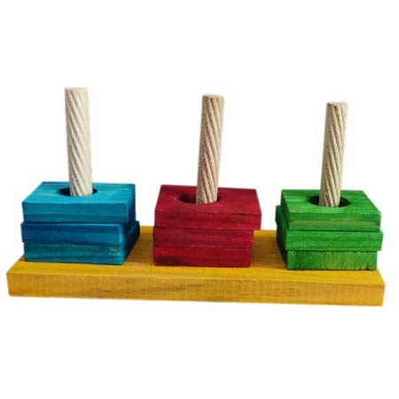 وسایل بازی پرندگان مدل جورچین سه پایه فکری