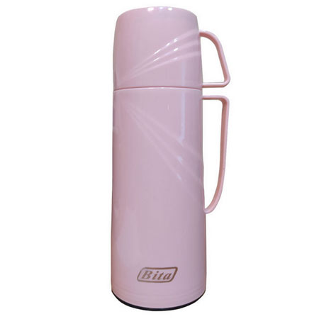 فلاسک شیشه ای بیتا با بدنه پلاستیکی و گنجایش نیم لیتر