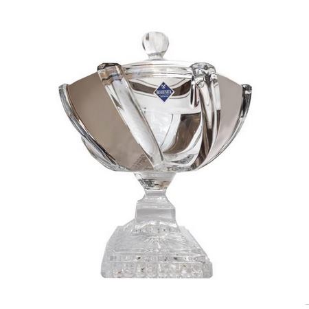 شکلات خوری کریستال بوهمیا با روکش طلای سفید مدل 2020