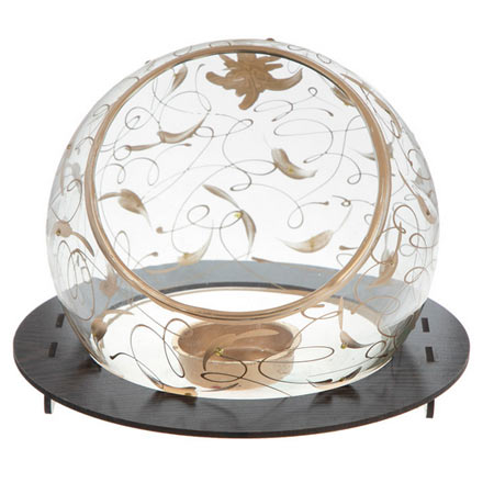 جا شمعی شیشه ای بوم کد 03