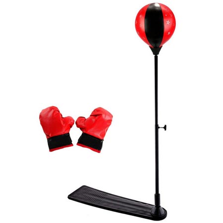 کیسه بوکس ایستاده مدل گلابی کودکانه به همراه دستکش بوکس