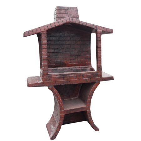 باربیکیو جنس بدنه بتنی و سیمانی طرح منقل آجری