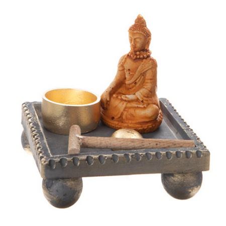 جای عود جنس پلی استر طرح بودا کد 064