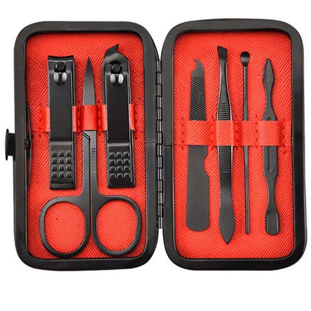 ست مانیکور و پدیکور مدل کربن دیزاین مجموعه 7 عددی