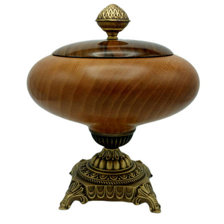 آجیل خوری و شکلات خوری چوبی با یراق آلات برنج