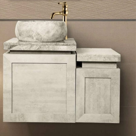 روشویی کابینتی مدل کاکتوس تمام سنگی