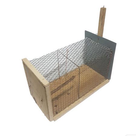تله موش مدل قفسی جنس چوب و آهن