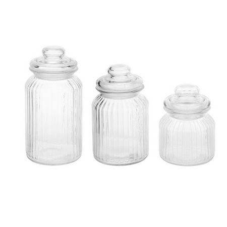 بانکه شیشه ای مدل رویال 123 مجموعه 3 عددی