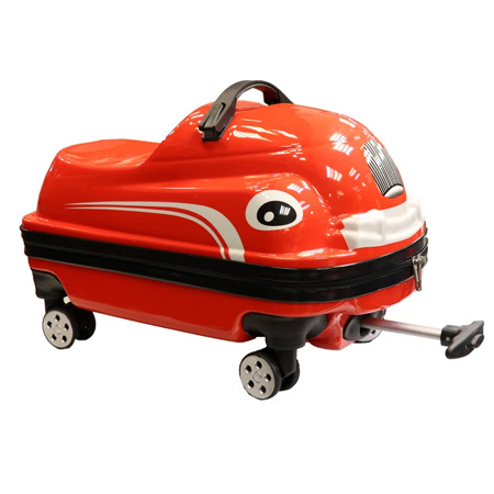 چمدان کودک مدل ماشین چرخدار سایلنت جنس پلی پروپیلن