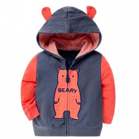 سویشرت نوزادی پسرانه کارترز جنس دورس طرح خرسی