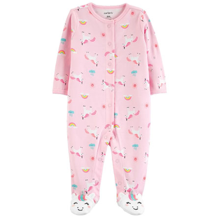 سرهمی نوزادی دخترانه کارترز جنس تریکو جوراب دار