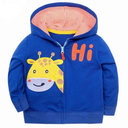 سویشرت نوزادی پسرانه کارترز پارچه دورس طرح زرافه