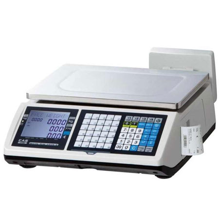 ترازو فروشگاهی کره ای کاس با قابلیت چاپ رسید مدل CT100