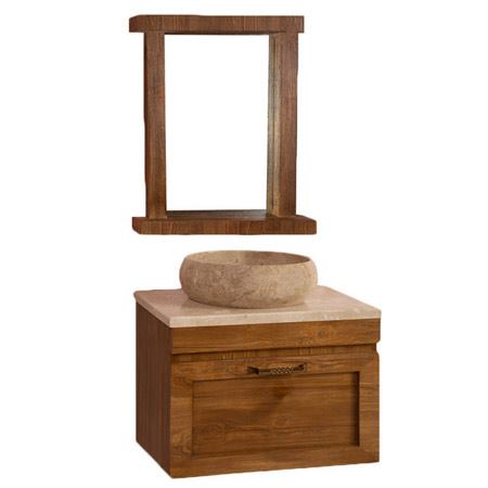 ست کابینت و روشویی مدل کاسپین کد A136 به همراه آینه