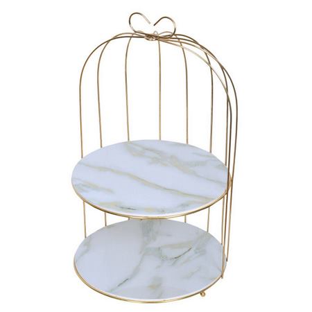 استند سرو فلزی دو طبقه مدل قفس