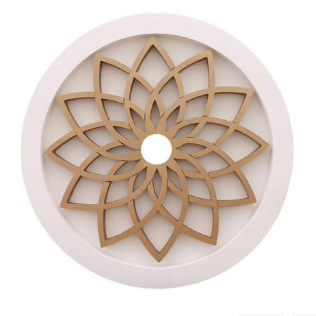 گل سقفی یا دور لوستری جنس پلی استایرن فشرده مدل SG-08