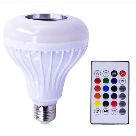 اسپیکر سقفی مدل لامپ چراغدار بلوتوثی با ریموت کنترل