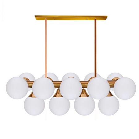 لوستر مدرن 14 شعله مدل لاینر حبابی