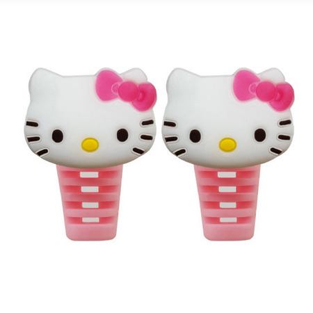 محافظ کابل شارژ عروسکی طرح Hello Kitty بسته دو عددی