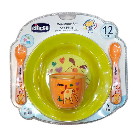 ظرف غذا 5 تکه کودک چیکو جنس پلاستیک بدون BPA