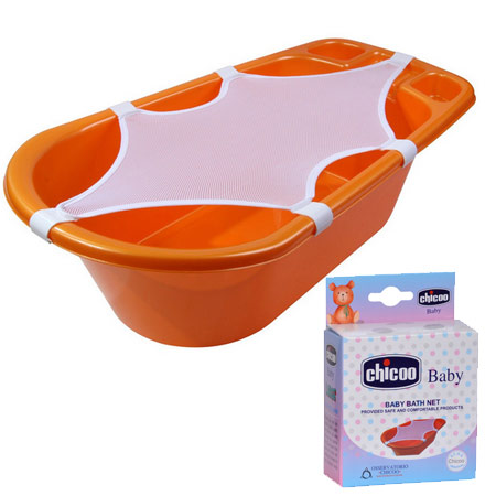 توری وان حمام کودک چیکو جنس پلاستیک، پنبه و پلی استر