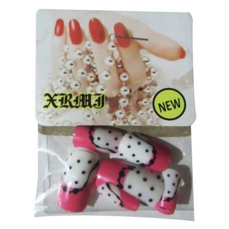 ناخن مصنوعی بچه گانه مجموعه 12 عددی طراحی شده