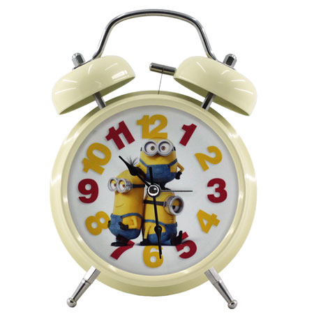 ساعت زندگدار بچه گانه رومیزی طرح کارتون مینیون ها