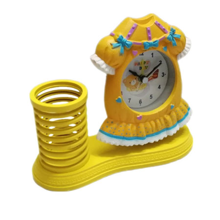 ساعت رومیزی کودکانه مدل لباس دخترانه