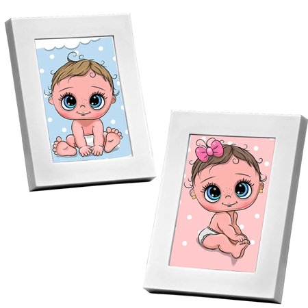 قاب عکس کودک مدل ساده بسته دو عددی