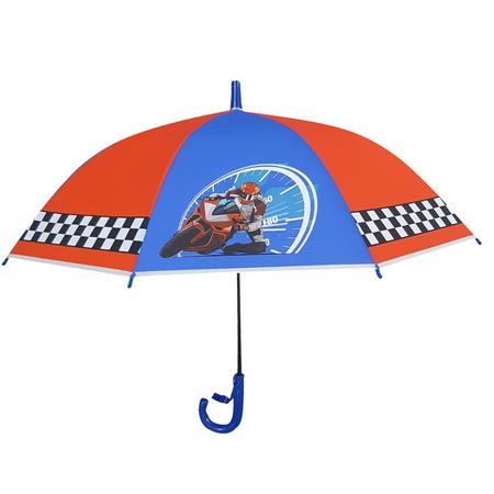 چتر بچگانه پسرانه طرح مسابقات موتور سواری