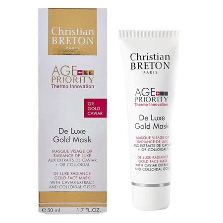 ماسک صورت کریستین برتون مدل De Luxe Gold حجم 50 میلی لیتر