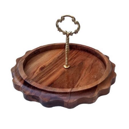 ظرف شیرینی خوری چوبی مدل چوبیس