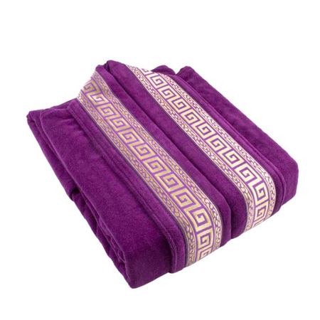 حوله پالتویی گلبافت جنس پنبه ای کلاه دار مدل GL سایز 125