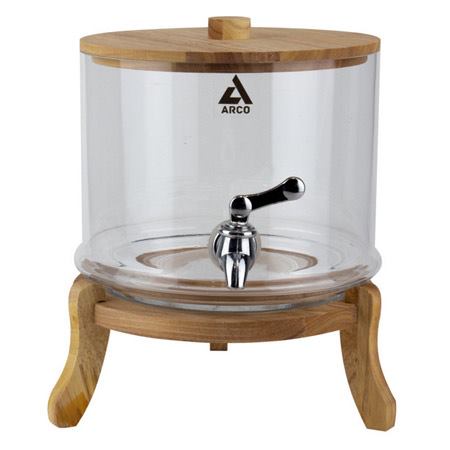 کلمن شیشه ای مدل بشکه ای گنجایش 4.5 لیتر