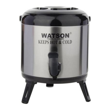 کلمن واتسون ظرفیت 6 لیتری بدنه استیل و پایه های تاشو