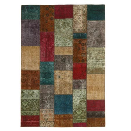 کلاژ فرش دستبافت چهار متری مدل تکه دوزی کد 541008r