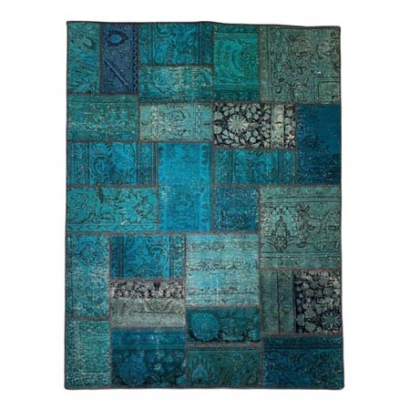 کلاژ فرش دستبافت 3 متری مدل چهل تکه وینتیج کد 3719