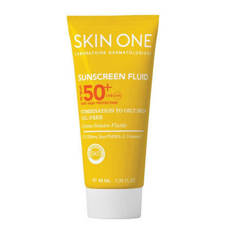 فلوئید ضد آفتاب بی رنگ اسکین وان مدل combination حجم 40 میلی لیتر
