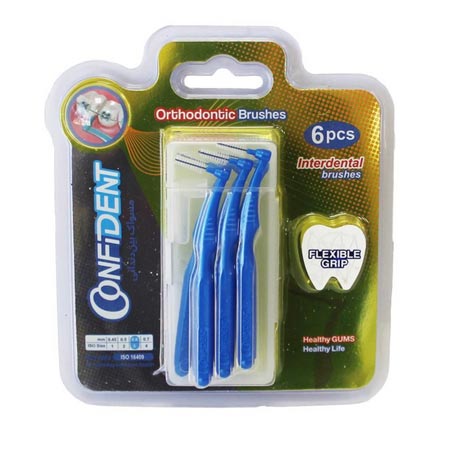 مسواک بین دندانی کانفیدنت سایز 3 بسته 6 عددی