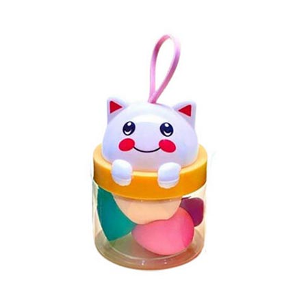 پد آرایشی فانتزی دخترانه بسته 5 عددی اسفنجی