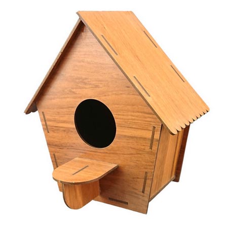 لانه پرنده ام دی اف طرح کلبه مدل Cottage