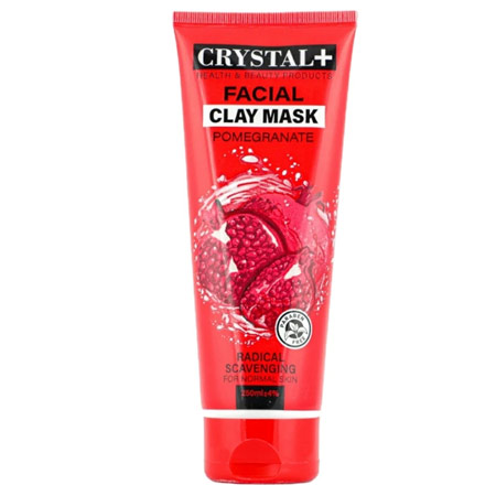 ماسک صورت کریستال مدل خاک رس و عصاره انار حجم 250 میلی لیتر