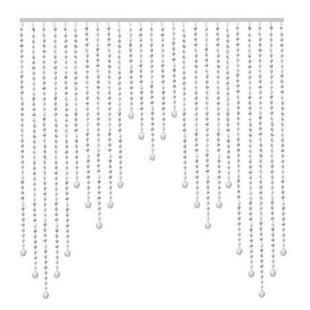 پرده ریسه ای کریستالی سایز 100x100 سانتی متر