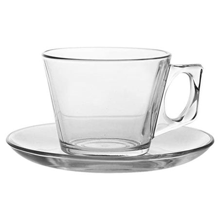 ست فنجان و نعلبکی بلور 12 پارچه پاشاباغچه مدل Vela