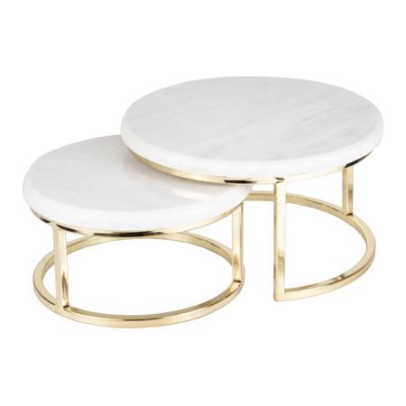 استند سرو فلزی با سطح سنگی مجموعه 2 عددی